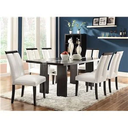 7 Piece Set with LED Lit Dining Table
